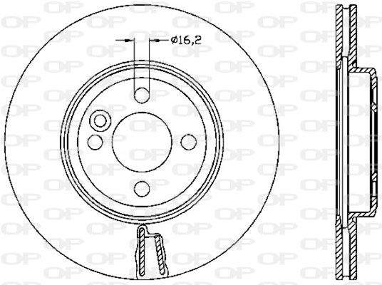 OPEN PARTS Тормозной диск BDR2530.20